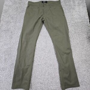 Oakley‎ Mens Slim Straight Cotton Pants Size 34x32 Green Skate Utility Casual